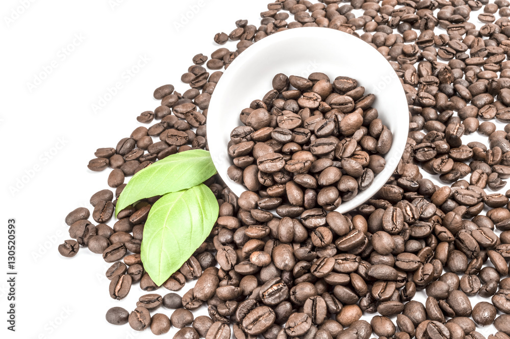 Fototapeta premium Coffee on a white background. Clipping path