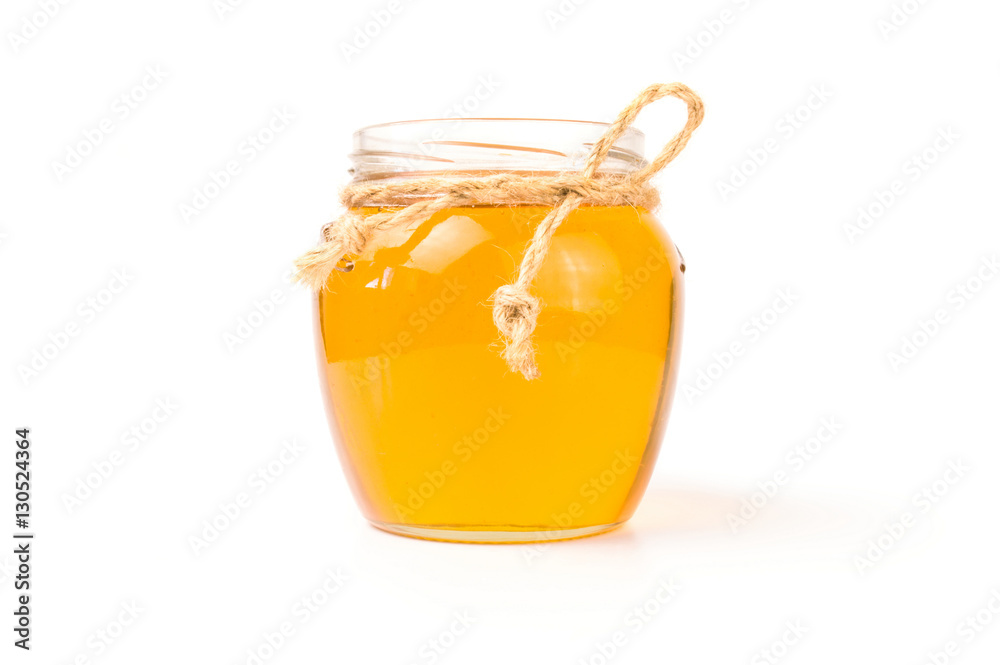 Honey bee isolated on a white background cutout Honey bee isolated on a white background cutout