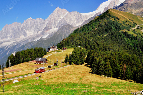 Touristic tramway in french Alps photo