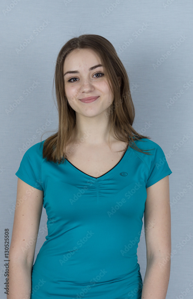 beautiful girl on grey background people beautiful girl on grey background people