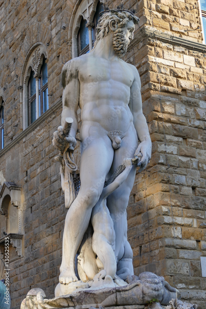 Naklejka premium Ancient Statue Florence, Tuscany, Italy