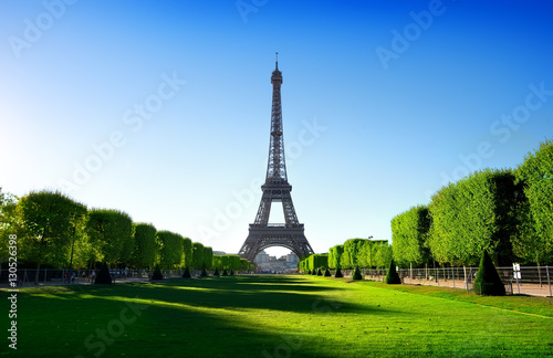 Eiffel Tower and Champ de Mars