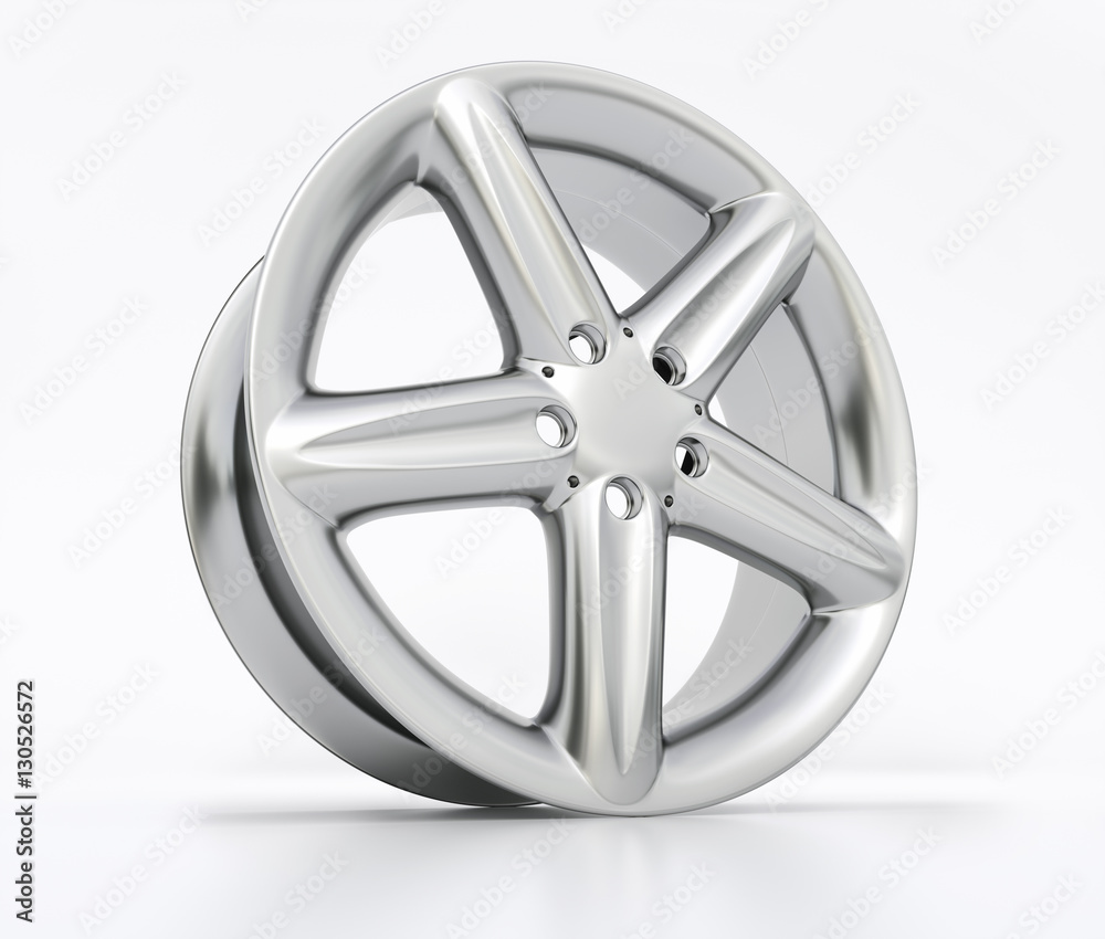 Aluminum wheel image high quality - 3D rendering Aluminum wheel image high quality - 3D rendering