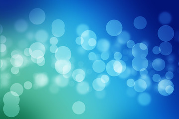 Abstract sparkling air bubbles in water or abstract blue soap bubbles in deep water background for presentation.