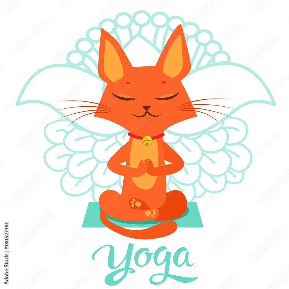 Cartoon Funny Cat Icons Doing Yoga Position Yoga Cat Pose Yoga Cat cartoon-funny-cat-icons-doing-yoga-position-yoga-cat-pose-yoga-cat