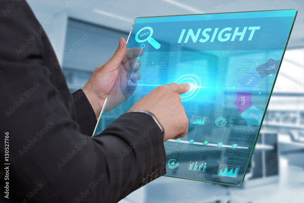 Fototapeta premium Business, Technology, Internet and network concept. Business man