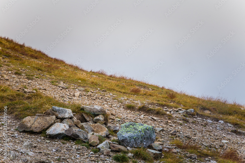 A beautiful mountain landscape above tree line A beautiful mountain landscape above tree line