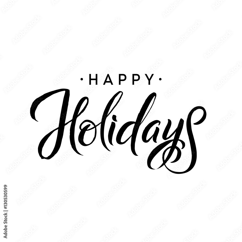 Happy Holidays Images Black And White
