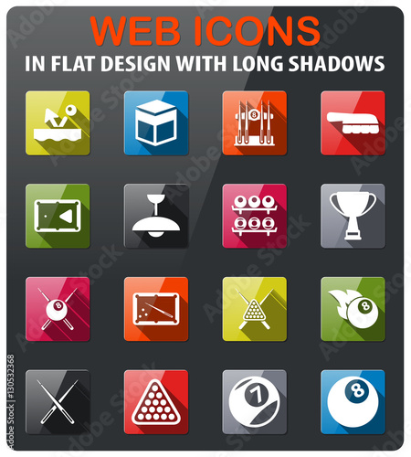 Billiards simply icons