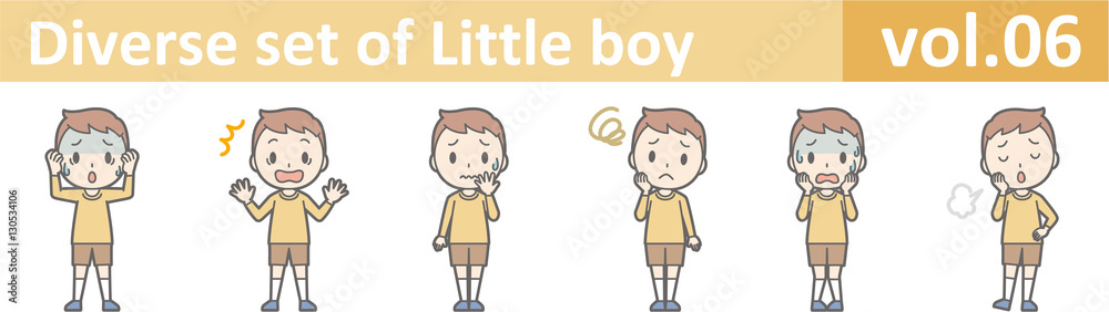 Diverse set of little boy , EPS10 vector format vol.06 Diverse set of little boy , EPS10 vector format vol.06