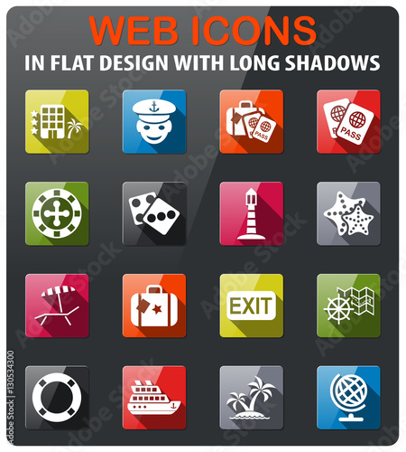 cruise icon set