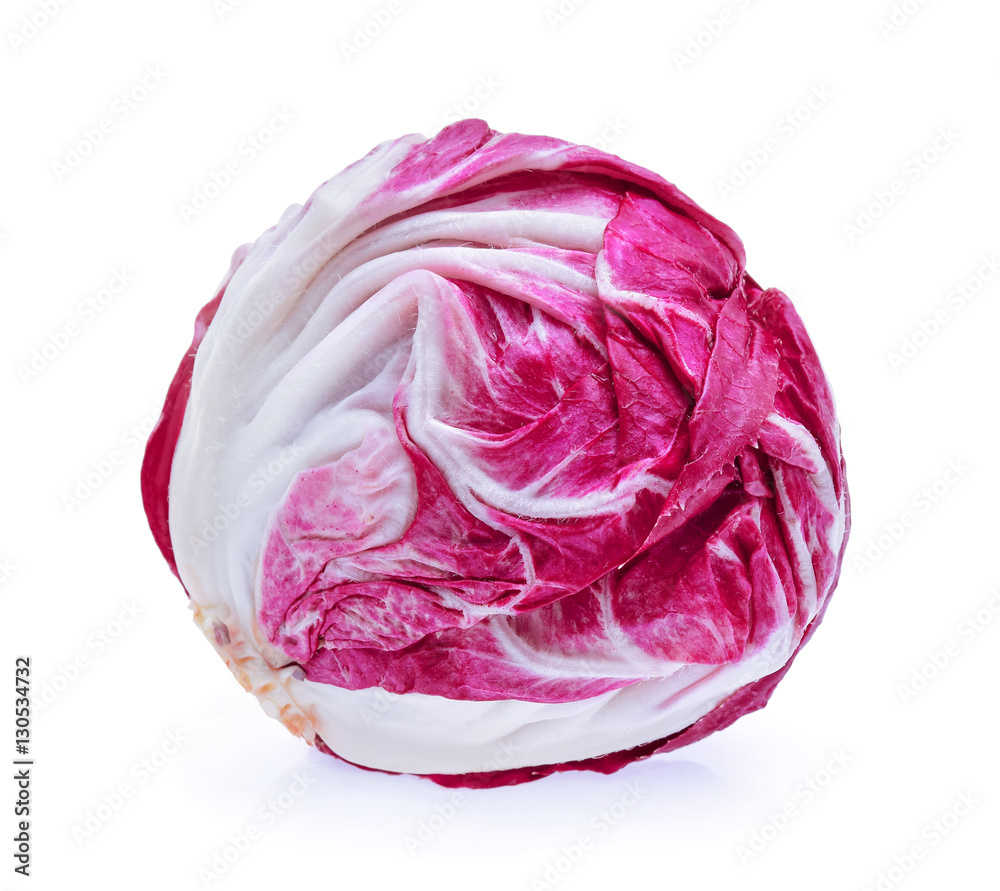 Radicchio, red salad isolated on white background Radicchio, red salad isolated on white background