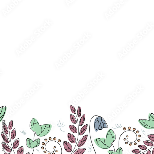natural resources, the organic banner, background with flowers