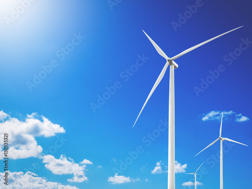 wind turbine power plant.