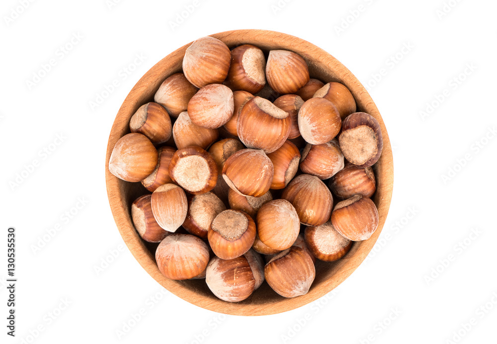 Hazelnuts in bowl Hazelnuts in bowl