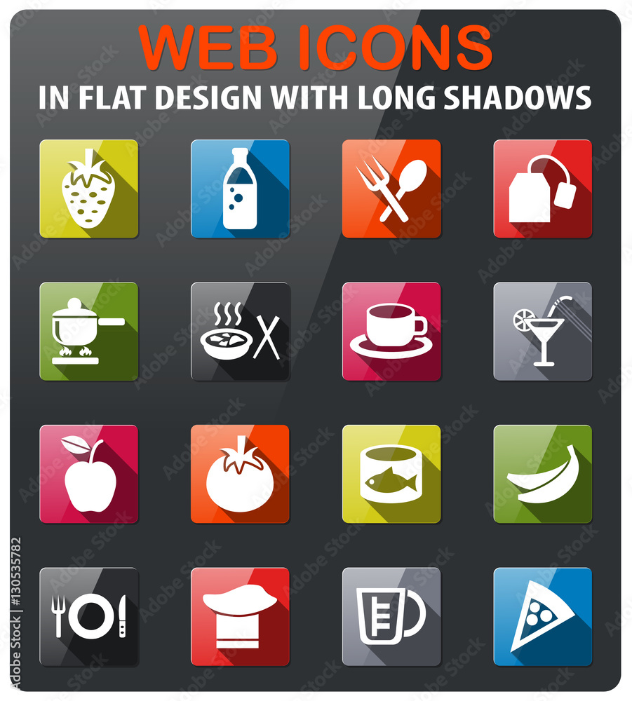 food and kitchen icon set food and kitchen icon set