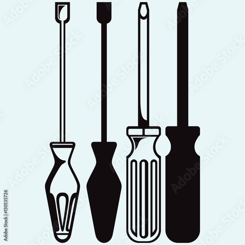 Slotted and phillips screw driver