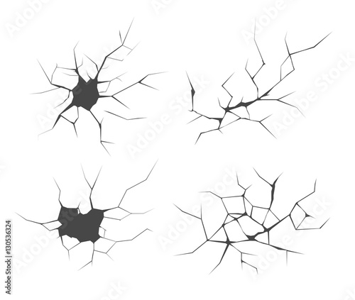 Cracks vector icons © cmeree