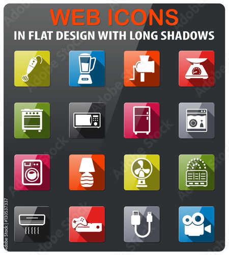 Home applicances simply icons