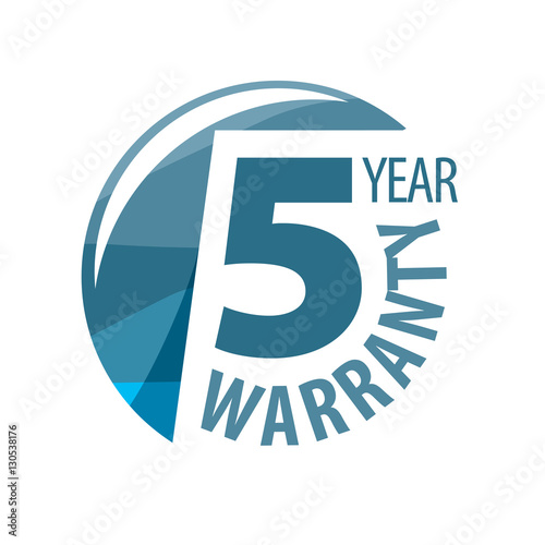 vector logo 5 years warranty