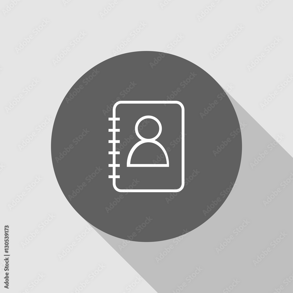 adress contact book outline icon illustration adress contact book outline icon illustration