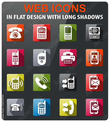 phone icon set
