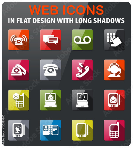 phone icon set