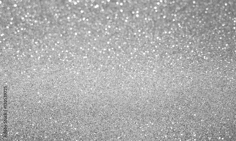 white silver glitter bokeh texture christmas abstract background - obrazy, fototapety, plakaty 