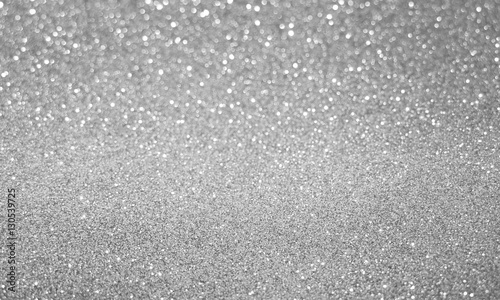 white silver glitter bokeh ...