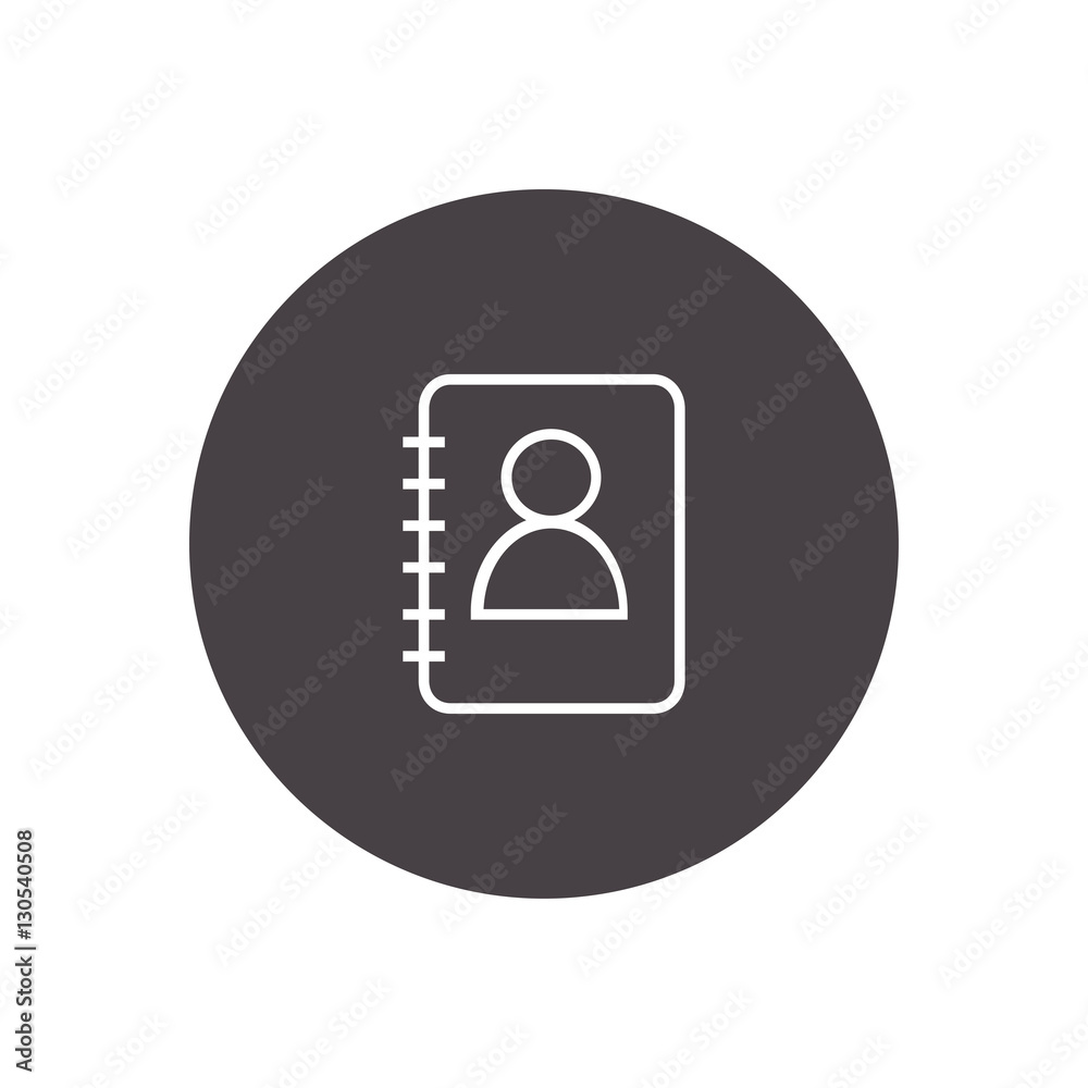 adress contact book outline icon illustration adress contact book outline icon illustration