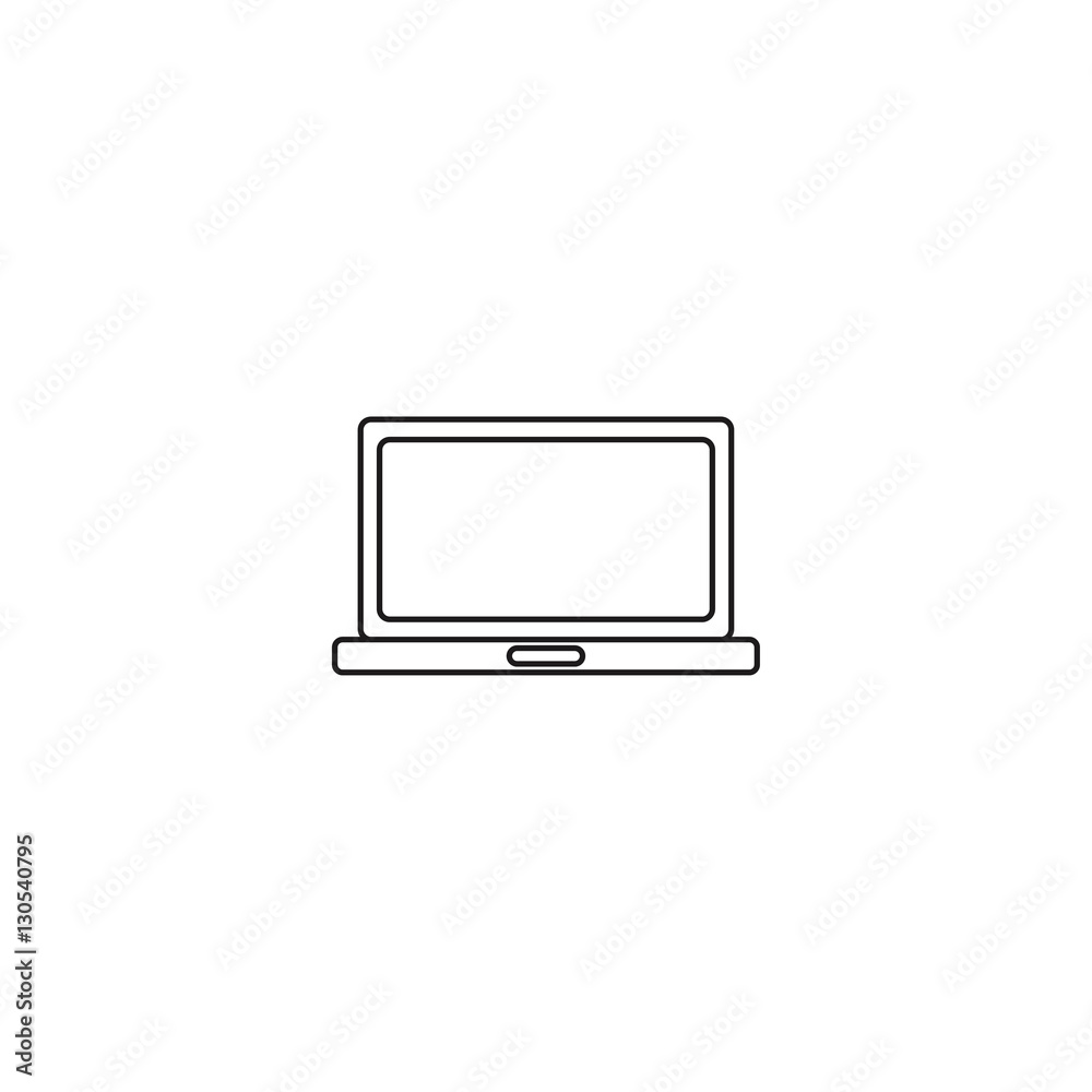 laptop outline icon illustration laptop outline icon illustration