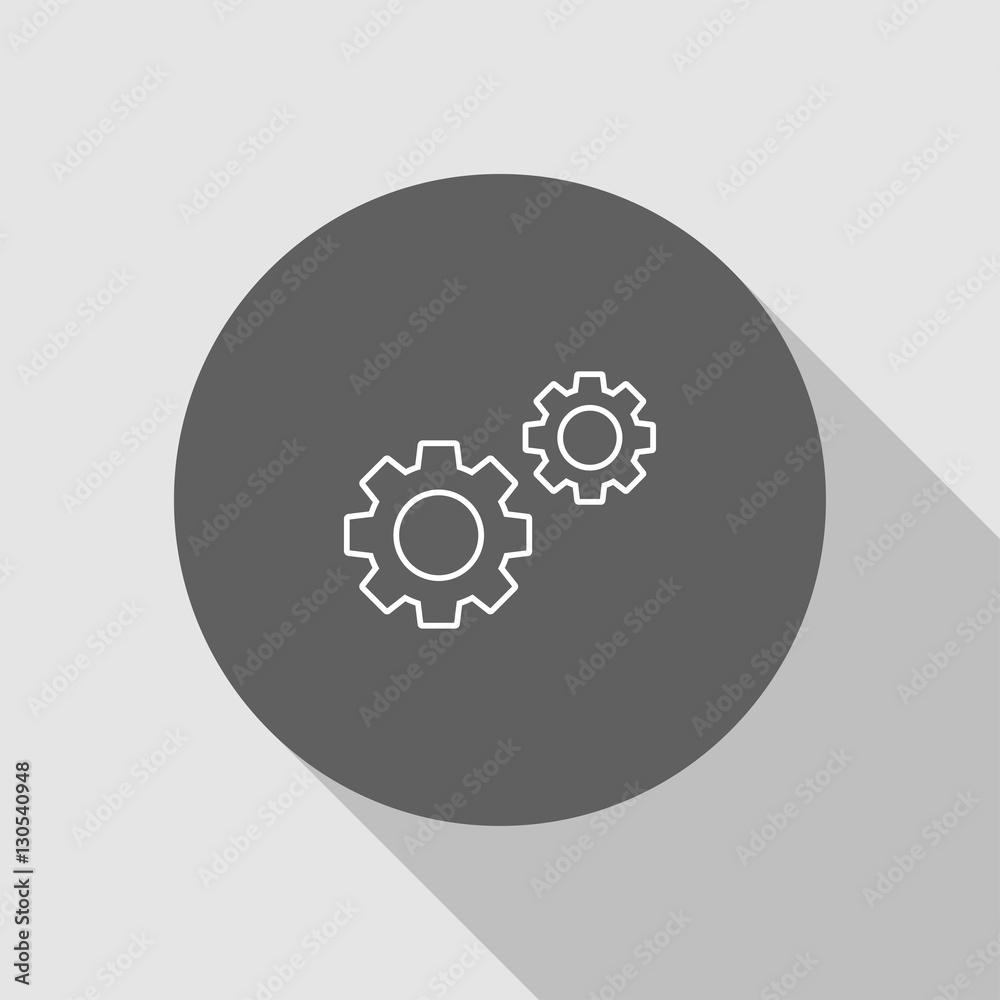 gear vector outline icon gear vector outline icon