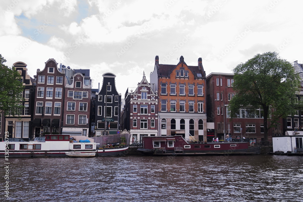 Plakat Traditional houses - Amsterdam - Netherlands