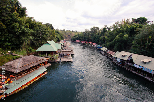 the river Kwai  Kanchanaburi  Thailand.