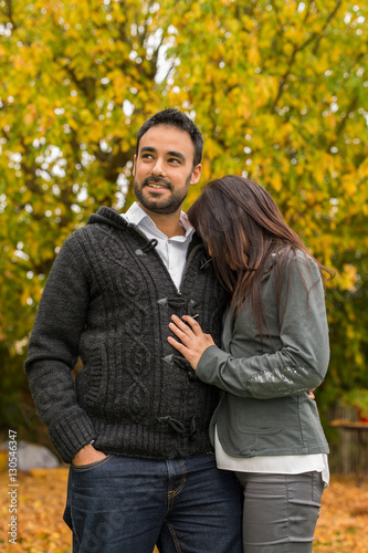 couple dating in autumn