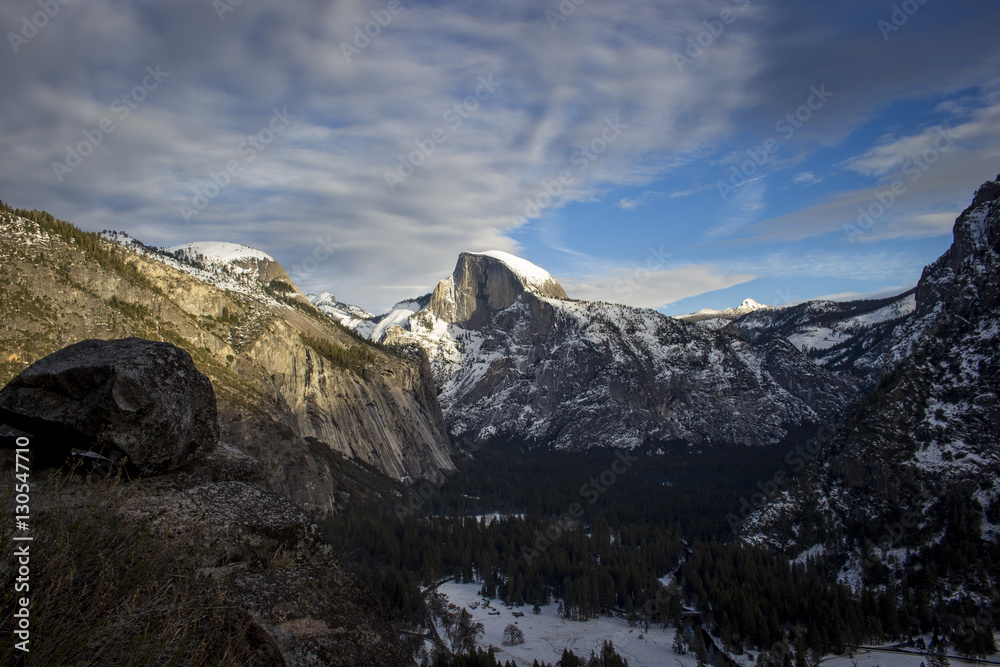 Obraz premium Half Dome in the Snow