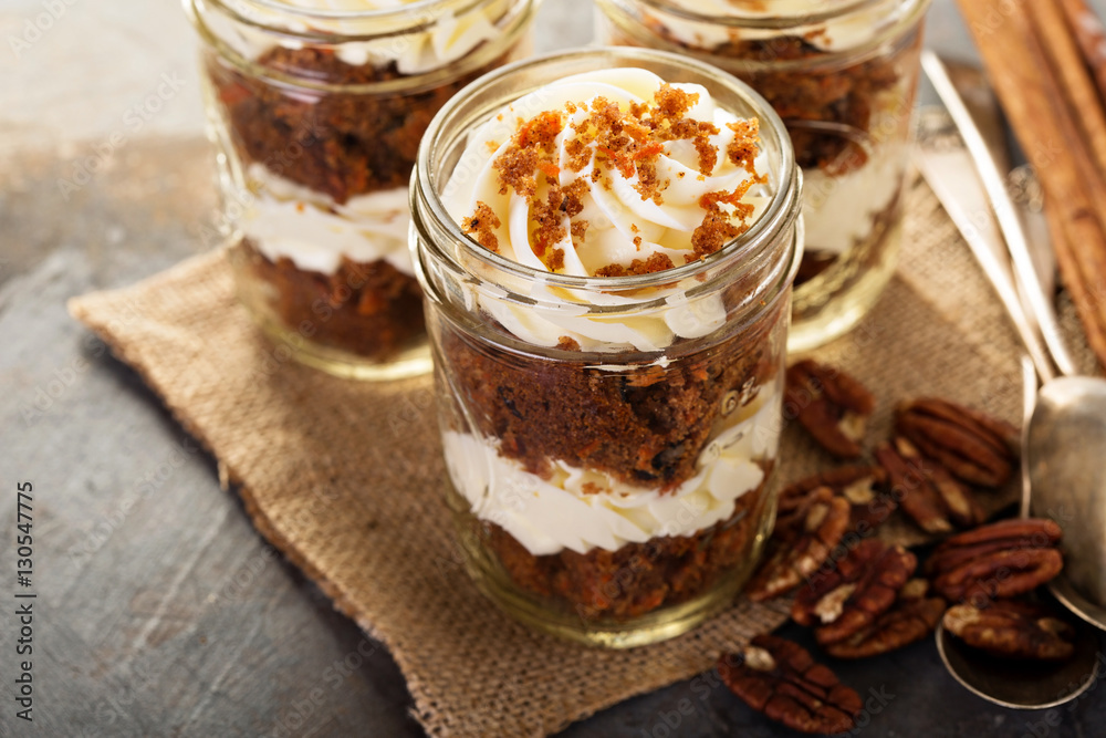 Carrot cake in a jar Carrot cake in a jar