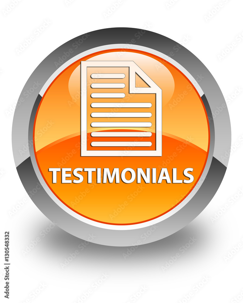 Testimonials (page icon) glossy orange round button Testimonials (page icon) glossy orange round button