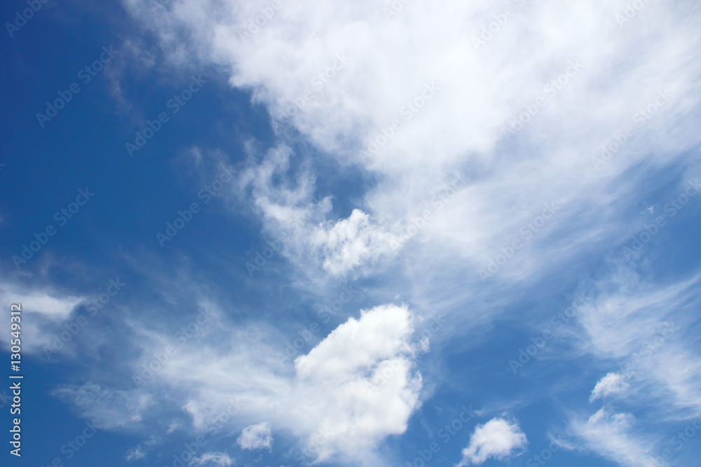 Beautiful white clouds with blue sky background Stock Photo | Adobe Stock