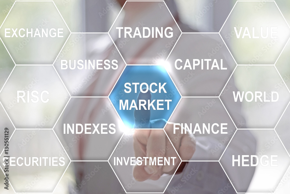 Business, finance, technology and concept businesswoman