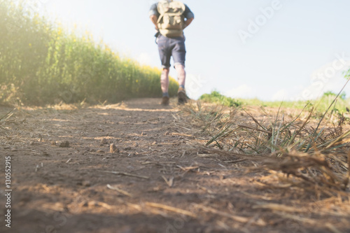 Relax adventure and lifestyle hiking travel idea concept.