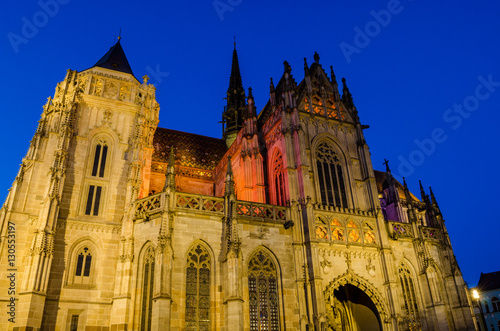 St. Elisabeth Cathedral at night Kosice, Slovakia, Europe