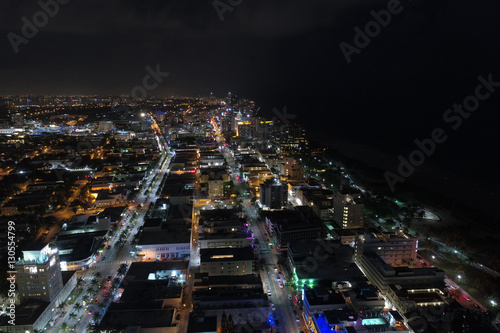 Wallpaper Mural Aerial night photo Miami Beach FL, USA Torontodigital.ca