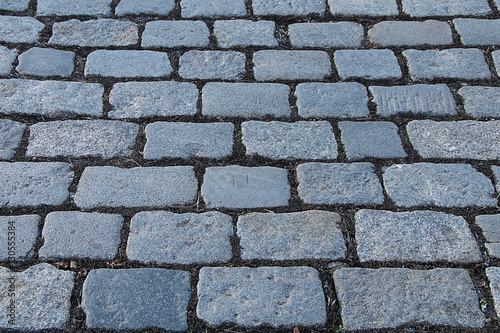 The texture of the old cobblestone and unusual stones.