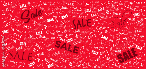Motiv für Schaufenster: Schild mit Sale, Prozente, Rabatt, Preisaktion