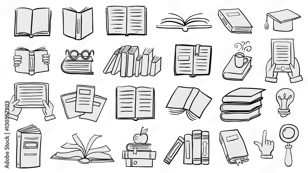 Books doodles Books doodles