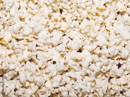 Texture of popcorn. Food background