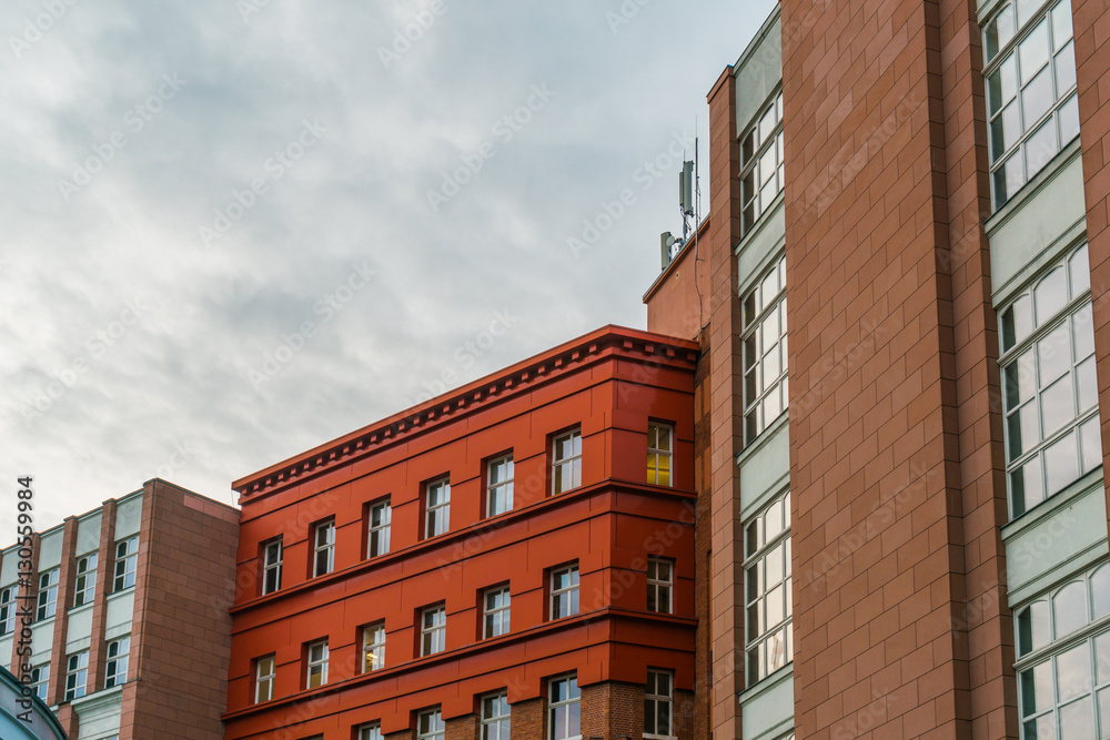 modern factory building without logos in the heart of berlin