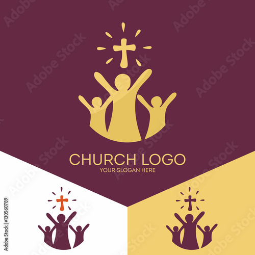 Church logo. Christian symbols. Church of God, faithful to the Lord Jesus Christ.
