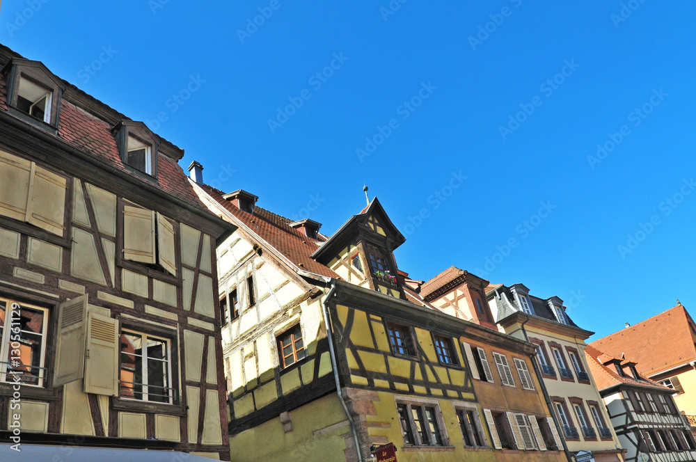 Vecchie case alsaziane a Colmar, Alsazia - Francia